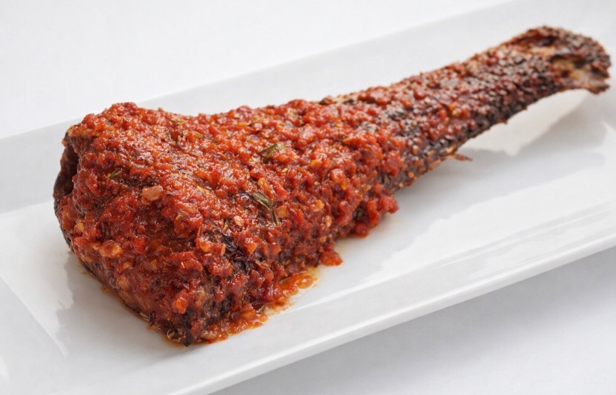 croker fish in sauce